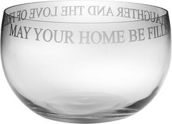 Susquehanna Glass "May Your Home Be Filled with Love" 9in Bowl