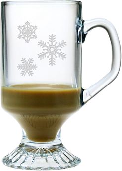 Susquehanna Glass Snowflakes Set of 4 Coffee Mugs
