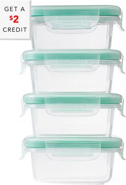 OXO 4pc Smart Seal Mini Rectangle Container with $2 Credit