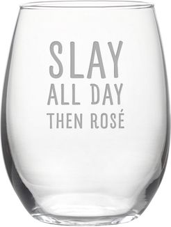 Susquehanna Glass Slay All Day Stemless Wine & Gift Box