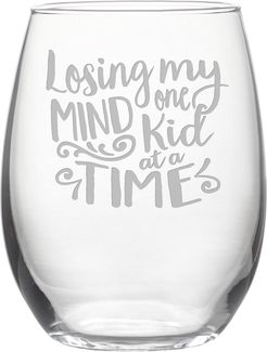 Susquehanna Glass Losing My Mind Stemless Wine & Gift Box