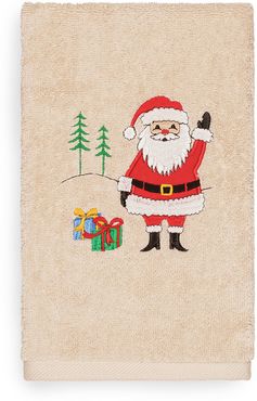 Linum Home Textiles Christmas Santa Waving Hand Towel