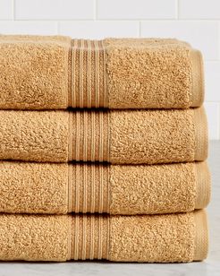 Superior Set of 4 Premium Combed Egyptian Cotton Bath Towels