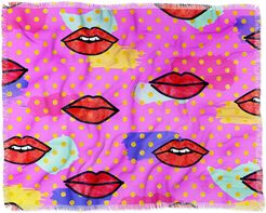 Deny Designs Hello Sayang Lips and Dots Woven Throw