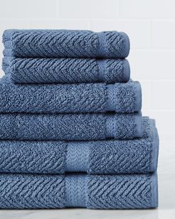 Linum Home Textiles Herringbone Weave 6pc Towel Set