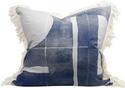 Raine & Humble Preston Print Navy Pillow