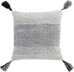 Jaipur Living Holyn Geometric Gray & White Throw Pillow