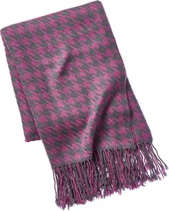 a & R Cashmere Houndstooth Cashmere & Wool-Blend Throw