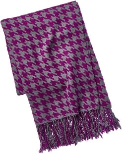a & R Cashmere Houndstooth Cashmere & Wool-Blend Throw