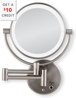 Zadro? 5X/1X Cordless LED Lighted Wall Mount Mirror