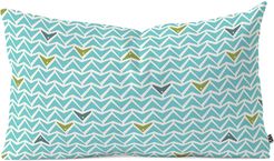 Deny Designs Heather Dutton Take Flight Aqua Oblong Throw Pillow