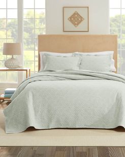 Realeza Bogart European Matelasse Coverlet Set