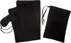 a & R Cashmere Black 3pc Travel Set