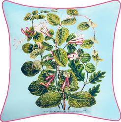 NYBG New York Botanical Garden Leafy Floral Indoor/Outdoor Square Throw Pillow