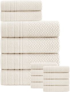 Enchante Home Folles Turkish Cotton 14pc Towel Set