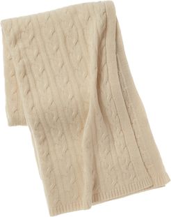 Alashan Cashmere Cable Rope Stitch Knit Throw