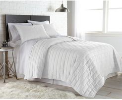 South Shore Linens Southshore Linens Light Weight Embroidered Brickyard Quilt Set