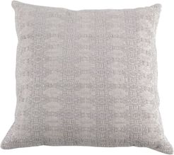 Modern Square Off White Jacquard Pillow