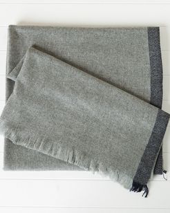 Belle Epoque Lightweight Cashmere Border Throw