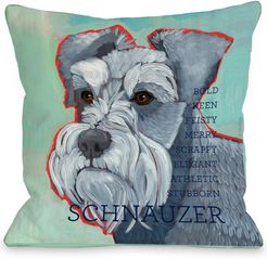 One Bella Casa Schnauzer Pillow