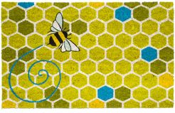 Entryways Honeycomb Non Slip Coir Indoor/Outdoor Doormat