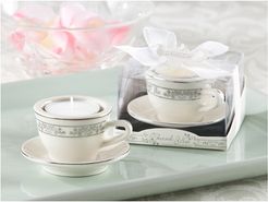 Kate Aspen Set of 12 Teacups and Tealights Miniature Porcelain Tealight Holders