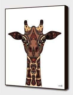 Curioos Coloured Giraffe Illustration/Drawing