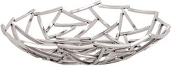 Torre & Tagus Twig Stainless Steel 15in Diameter Round Bowl