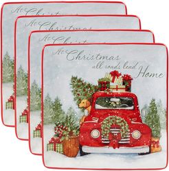 Certified International Home for Christmas Set of 4 Dinner Plate