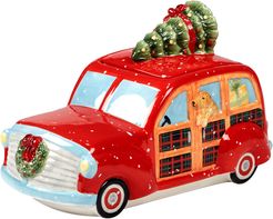 Certified International Home for Christmas 3-D Truck Cookie Jar