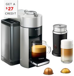 DeLonghi Nespresso Vertuo Coffee & Espresso Single-Serve Machine & Aeroccino Milk Frother