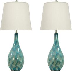 Set of 2 26in Rounded Table Lamps