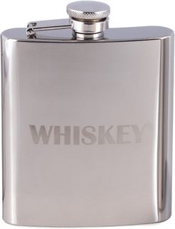 Bey-Berk 7oz Stainless Steel Mirror Finish Whiskey Flask