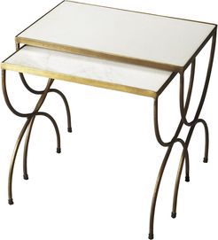 Butler Bacchus Marble & Iron Nesting Tables