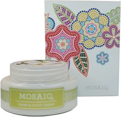 Mosaiq White Gift Box Plumeria 3oz Hand & Foot Creme