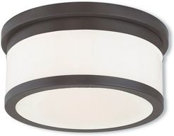 Livex Stafford 2-Light Bronze Ceiling Mount