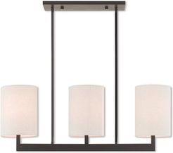 Livex Hayworth 3 Light BZ Linear Chandelier