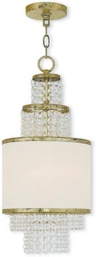 Livex Prescott 2-Light Winter Gold Mini Chandelier