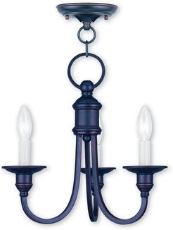 Livex Cranford 3-Light OB Mini Chandelier/Ceiling Mount