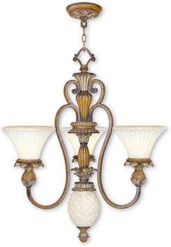 Livex Savannah 4-Light Venetian Patina Chandelier