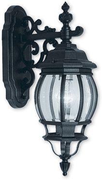 Livex Frontenac 1-Light Black Outdoor Wall Lantern
