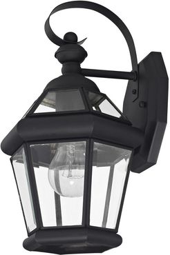 Livex Georgetown 1-Light Black Outdoor Wall Lantern