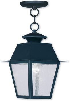 Livex Mansfield 1-Light Black Outdoor Chain Lantern