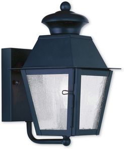 Livex Mansfield 1-Light Black Outdoor Wall Lantern