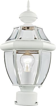 Livex Monterey 1-Light White Outdoor Post Lantern