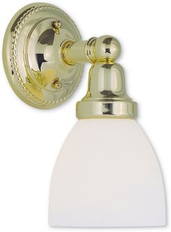 Livex Classic 1-Light Polished Brass Bath-Light