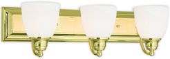 Livex Springfield 3-Light Polished Brass Bath-Light