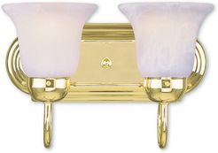 Livex Riviera 2-Light Polished Brass Bath-Light