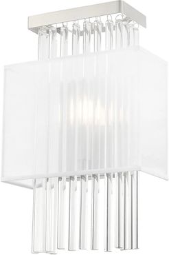 Livex Alexis 1 Lt Brushed Nickel ADA Wall Sconce