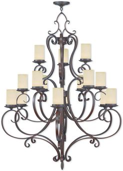 Livex Millburn Manor 15-Light Imperial Bronze Chandelier